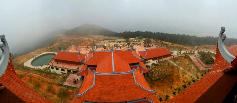 Chùa Đại Tuệ - nơi sẽ diễn ra Đại hội Phật giáo H.Nam Đàn vào ngày mai, 20-5 - Ảnh: Báo Xây dựng
